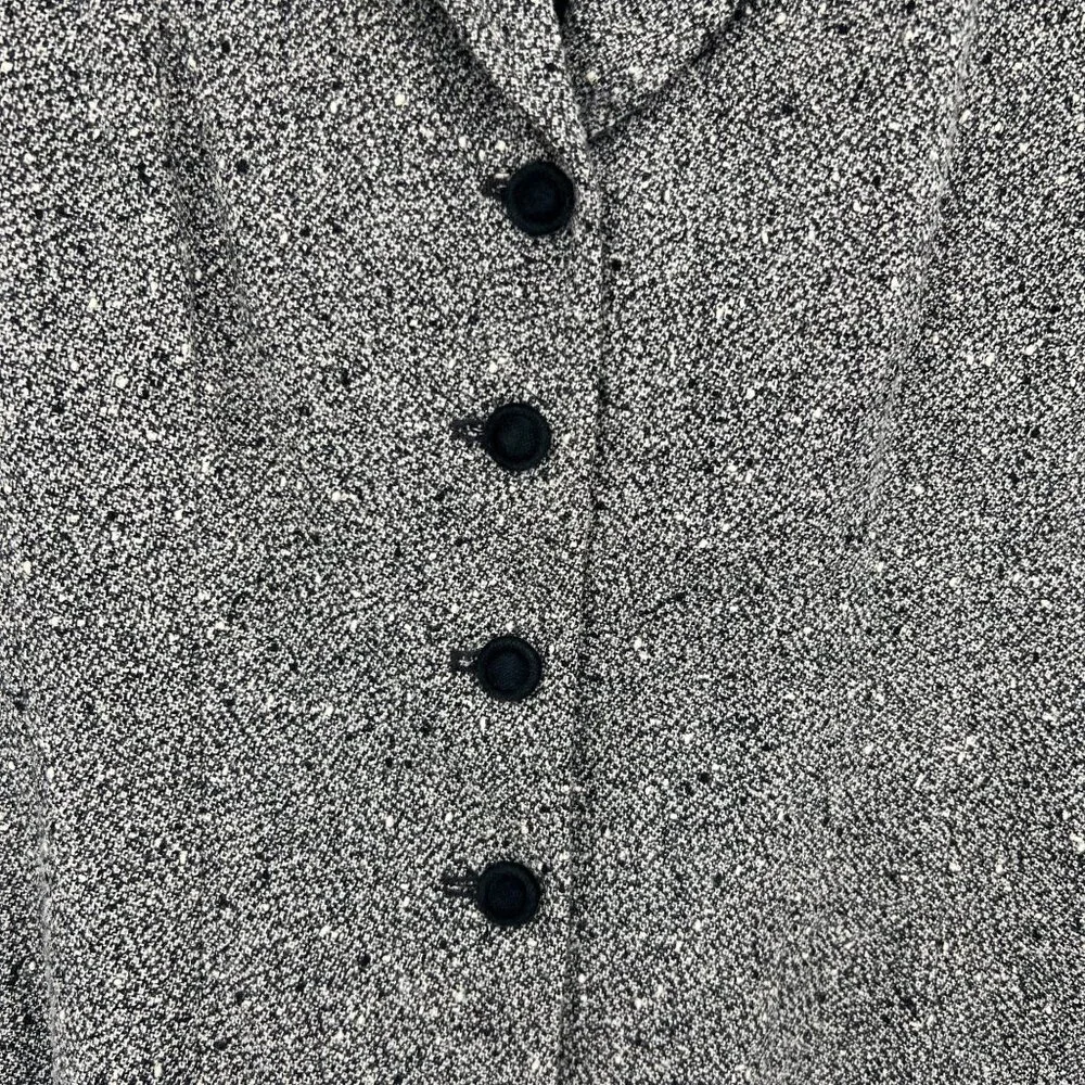 Pendleton Wool Blazer Size 12 Black Velvet Collar Vintage Made in USA Office - Picture 3 of 7